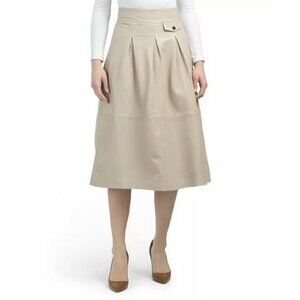 NEW BOD & CHRISTENSEN Sissy-S Leather Midi Skirt 10